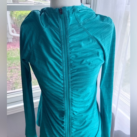 ATHLETA Teal Long Sleeve Athletic Top Full Zip Up - Picture 8 of 10